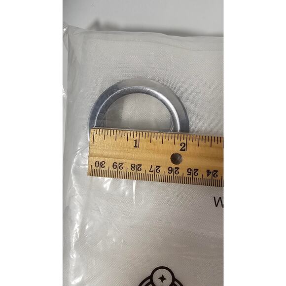 Embroidered ginkgo on semi sheer white curtains 4 panels 52" wide by 95" long - Picture 4 of 5